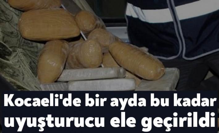 Kocaeli Emniyet Müdürlüğü ekipleri tarafından il genelinde düzenlenen uyuşturucu operasyonlarının