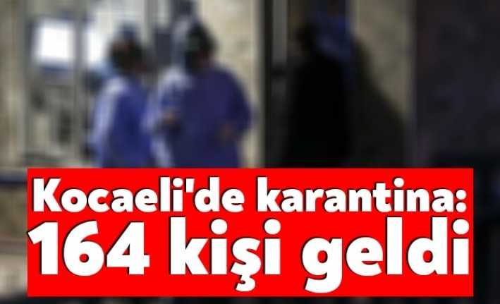 Avrupa'dan dönen 164 vatandaş, bu gece İzmit'e getirildi ve yapılan
