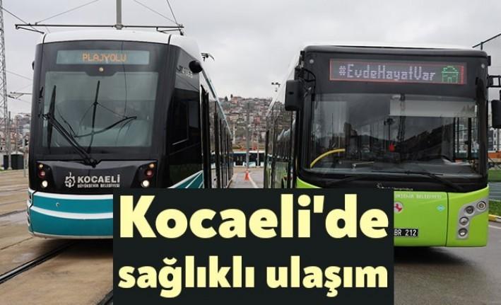 Kocaeli Büyükşehir Beledihesi UlaşımPark, araçlarında sosyal mesafeye önem vererek sağlıklı