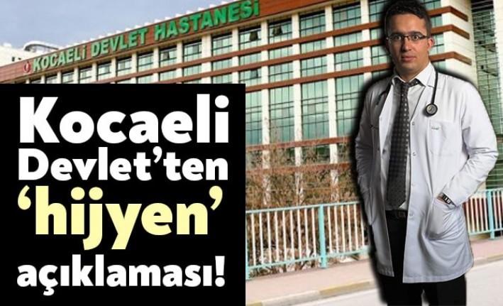 Kocaeli Devlet Hastanesi Başhekim Yardımcısı Aziz Çardak söz konusu görüntülerle