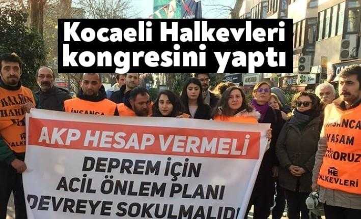 Kocaeli Halkeveleri tarafından yapılan kongrede tek aday Tolga Köse yeniden