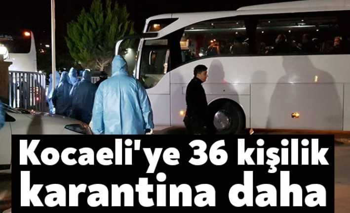 Kocaeli Valiliği, dün ilimizdeki yurtlara 36 vatandaşın daha yurt dışından