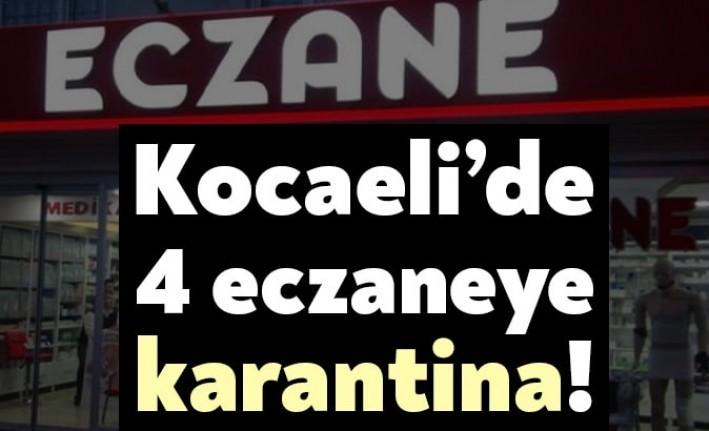 Kocaeli’de 4 eczane karantinaya alındı. Kocaeli Eczacılar Odası Başkanı Bilal