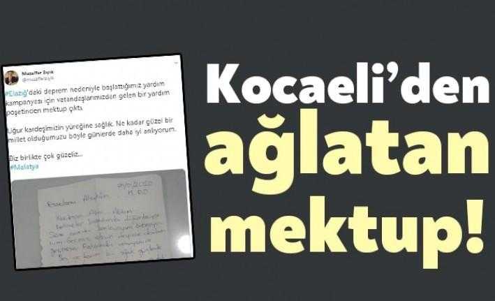 Darıca Belediyesi’nin yardım kampanyasına destek olan bir vatandaşın poşete koyduğu