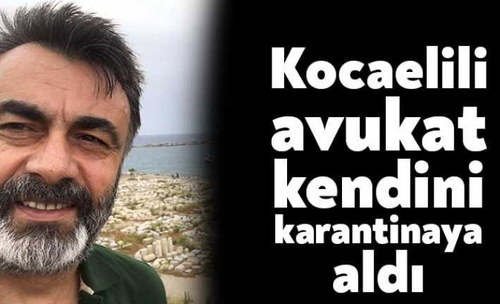 İngiltere'den yurda dönüş yapan Kocaelili avukat Hakan Lamper, kendisinin karantinaya