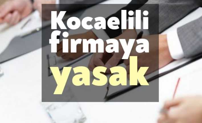 Çevre ve Şehircilik Bakanlığı Yerel Yönetimler Genel Müdürlüğü, Kocaelili firmayı