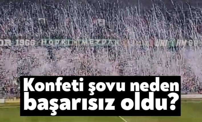 Hodri Meydan Taraftarlar Derneği’nin planladığı tarihin en büyük konfeti şovu