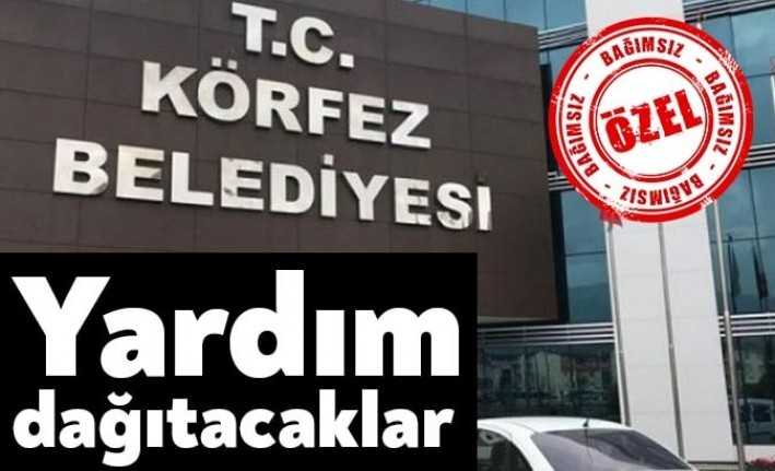 Körfez Belediyesi ilçe genelinde yardıma muhtaç 630 aileye yardım kartı