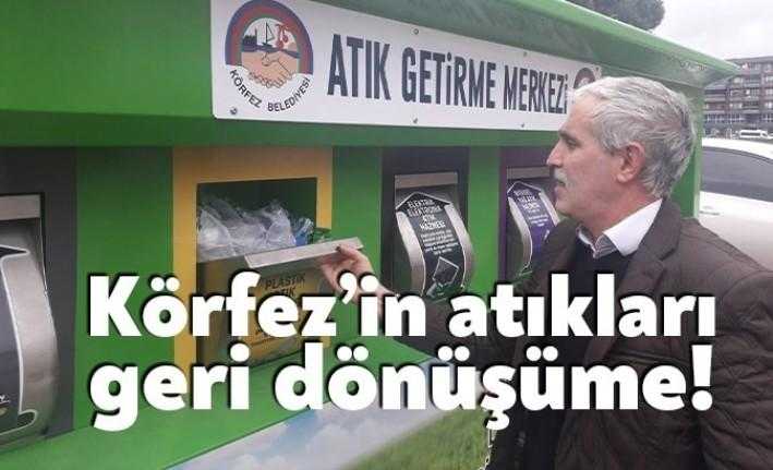 Kocaeli’nin Körfez ilçesinde hayata geçirilen mobil atık vatandaşlardan yoğun ilgi