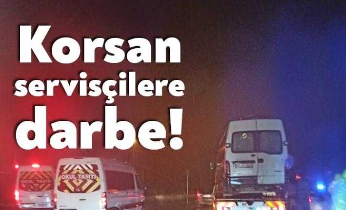 Kocaeli Büyükşehir Belediyesi, korsan servis çekenlere yönelik denetiminde ikiz