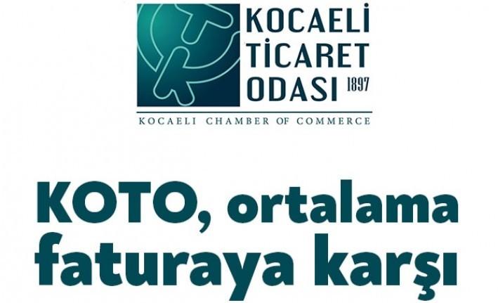 Kocaeli Ticaret Odası, elektrik ve doğalgaz faturalarında 2 yıllık kullanım