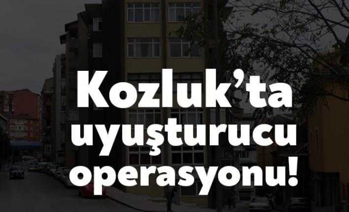 İzmit Kozluk Mahallesi'nde bir eve düzenlenen operasyonda çeşitli cins, marka