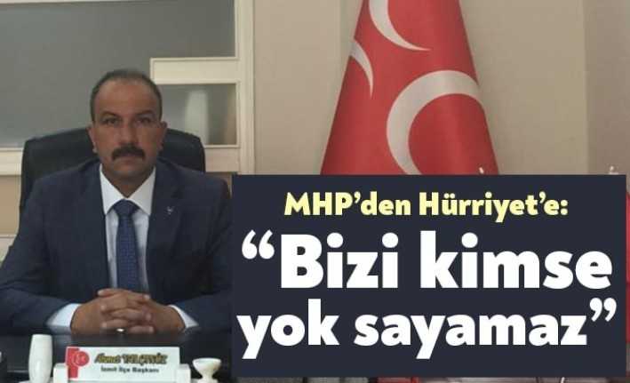 MHP İzmit İlçe Başkanı Ahmet Yalçınöz, bir basın açıklaması yayımlayarak