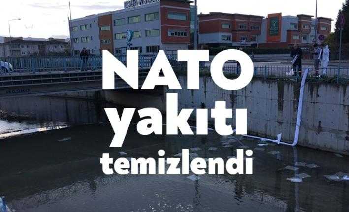 NATO Boru hattının zarar görmesi sonucu yakıt sızıntısı Akarca Deresi