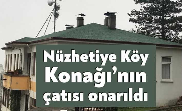 Kocaeli Büyükşehir Belediyesi, Gölcük ilçesi Nüzhetiye köyündeki köy konağının çatısını