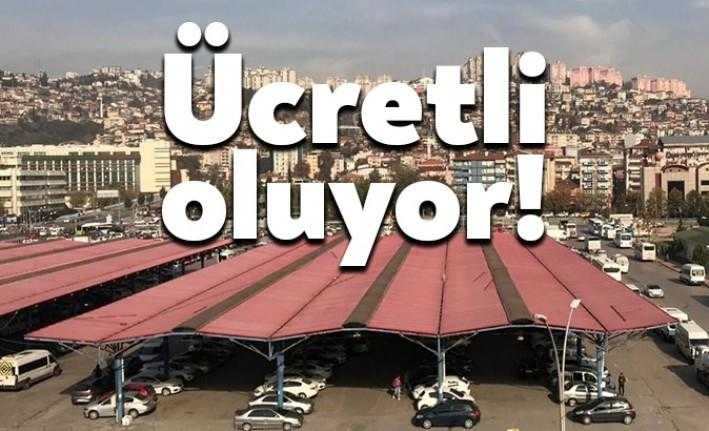 İzmit'te en büyük açık otopark olarak kullanan alanlardan biri olan