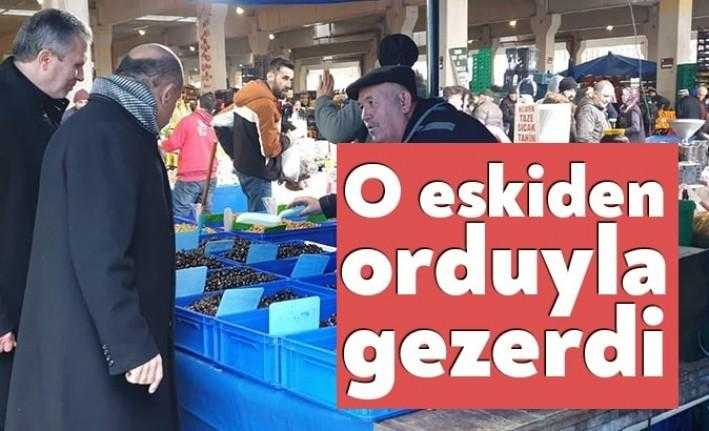 Eski Bakan, AKP Kocaeli Milletvekili Fikri Işık, İzmit’te Cumartesi Pazarı'ndan