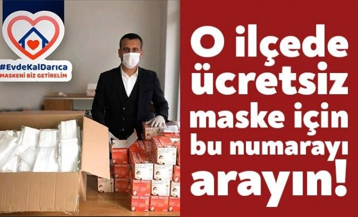 Darıcalı işadamı Yakup Törk ücretsiz maske dağıtımına başladı. İlçesine sahip
