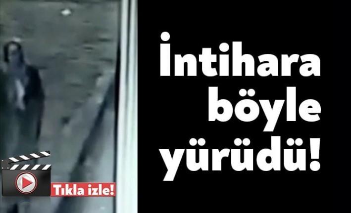 İzmit'te intihar eden genç kadının son görüntüleri ortaya çıktı.