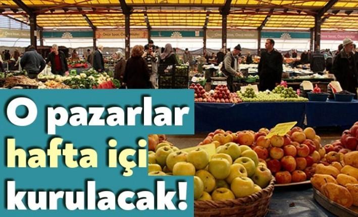Hafta sonu uygulanacak olan sokağa çıkma yasağı nedeniyle pazartesi gününe