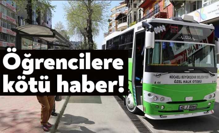 Kocaeli’de liseden mezun olan öğrencilerin indirimli seyahat kartlarını bir yıl