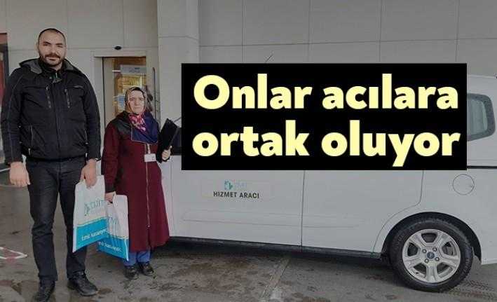 İzmit Belediyesi'ne bağlı ekipler, vatandaşların acılarına ortak oluyor. Ekip,