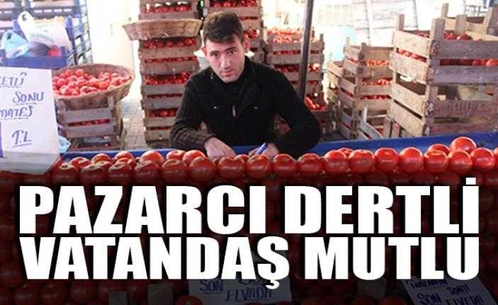 Düşen fiyatlar nedeniyle kar oranı azalan pazarcı esnafı dertli; ancak