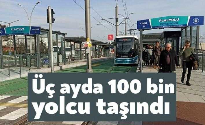 Plajyolu istasyonu açılan Akçaray, 3 aylık zaman diliminde 100 bin