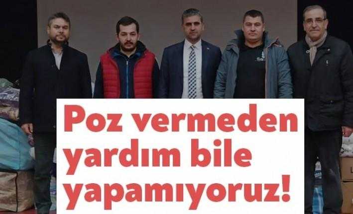Kandıra Belediyesi de Elazığ deprem yardımlarının reklamını yaptı. Belediyeden yardım