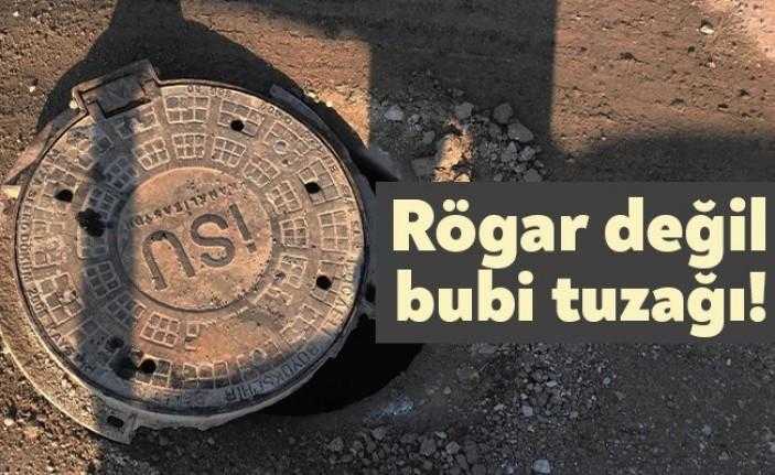 Körfez Yarımca Yolu Sırrı Erdal Sokak'ta bulunan rögar kapağı kazalara