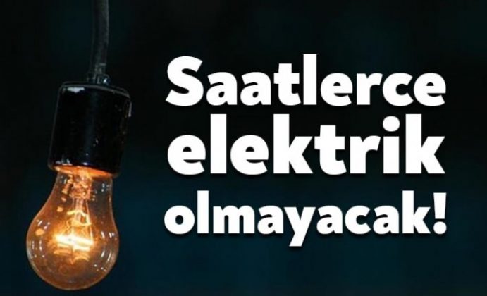 Kocaeli’de 6 ilçede elektrik kesilecek!