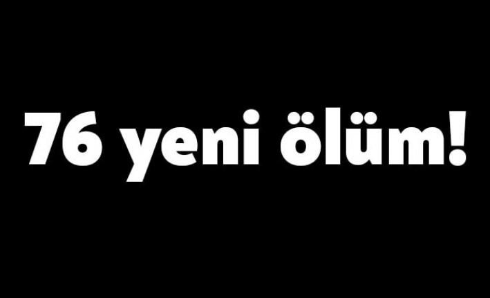 Sağlık Bakanı Fahrettin Koca, corona virüsü nedeniyle bugün 76 kişinin
