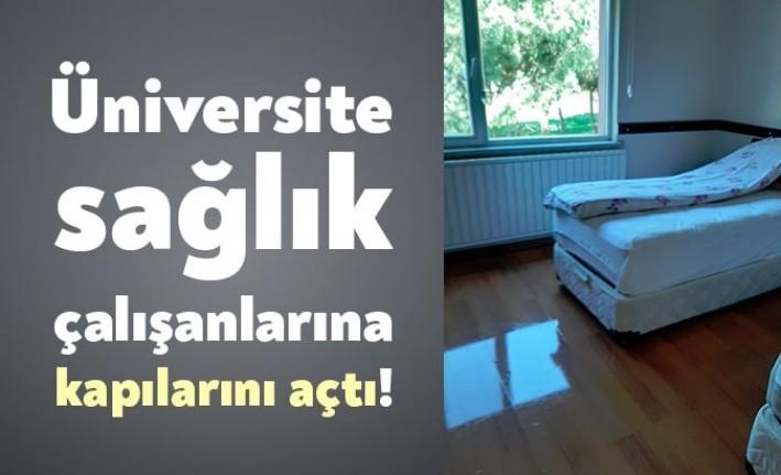 Hastanelerdeki görevlerini yaparken evlerine gidemeyen, hastane şartlarında yeterli dinlenme ve