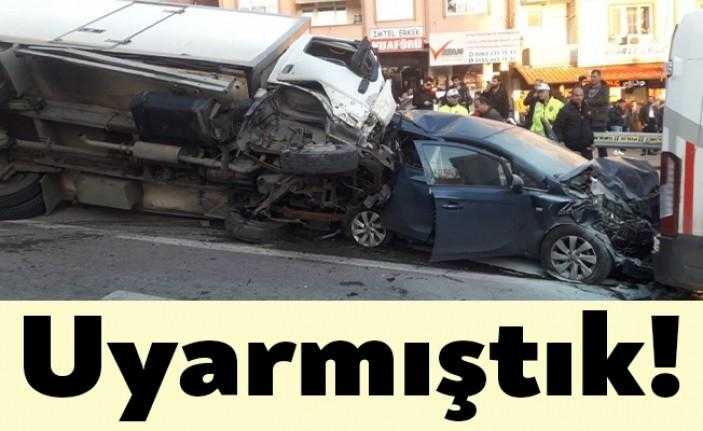 İzmit Santral Yokuşu’nu kullanan ‘kamyonet’ tipi araçların yasal boşluk nedeniyle