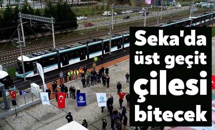 Sekapark'a tramvayla giden vatandaşların talebi üzerine, tramvay durağının yakınına bir