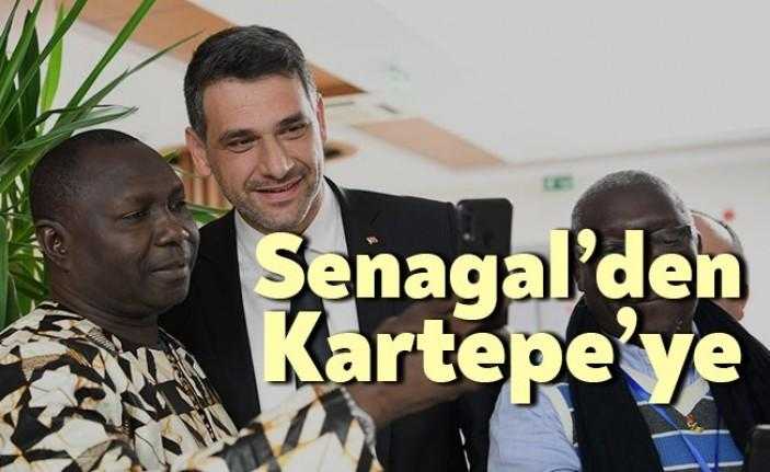 Kartepe Belediye Başkanı M.Mustafa Kocaman, Senegal heyetini makamında misafir etti