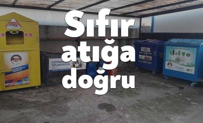 Körfez'de "Sıfır Atık Projesi" kapsamında Körfez Kaymakamlığı'nda Atık Geçici Depolama