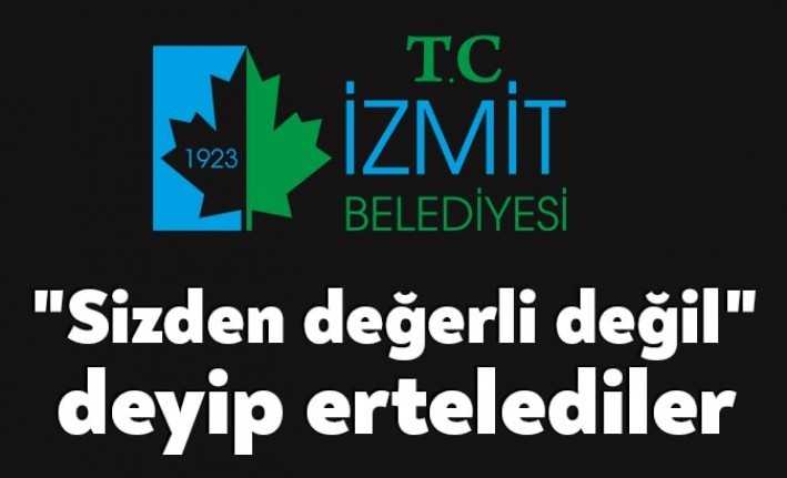 İzmit Belediyesi, "Sağlık ertelenmez diyerek, sağlık için erteledik" tüm etkinlikleri