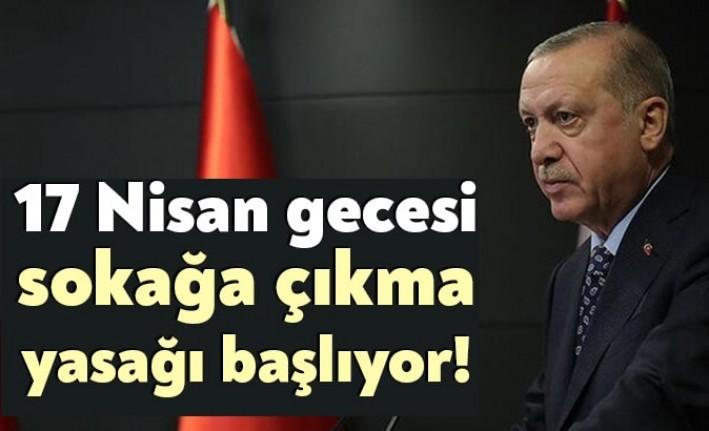 Cumhurbaşkanı Recep Tayyip Erdoğan, hafta sonu uygulanan sokağa çıkma yasaklarının