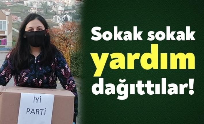 İYİ Parti İzmit İlçe Başkanlığı muhtaç kimseler için yardım kolileri