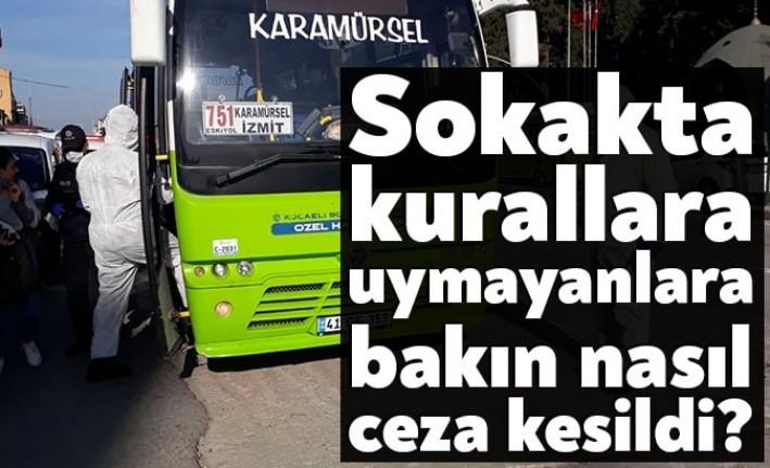 Kocaeli Emniyet Müdürlüğü ekipleri tarafından Corona virüs salgını kapsamında alınan