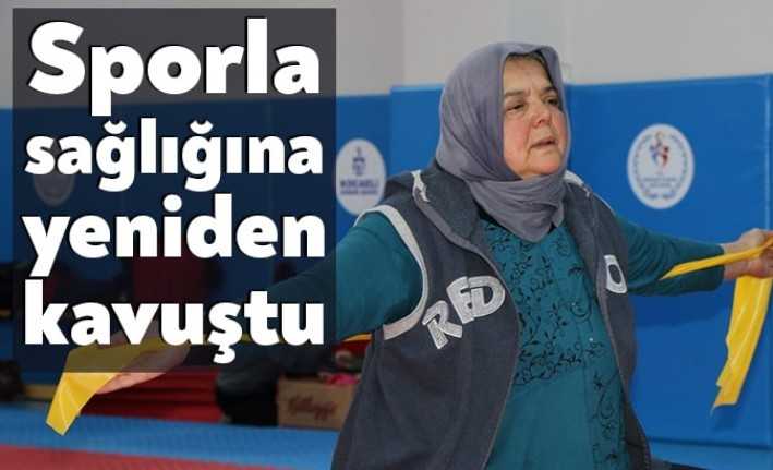 ‘Anne Şehir Sağlıklı Yaşam’ programına katılan 66 yaşındaki Ferziye Gezmiş,