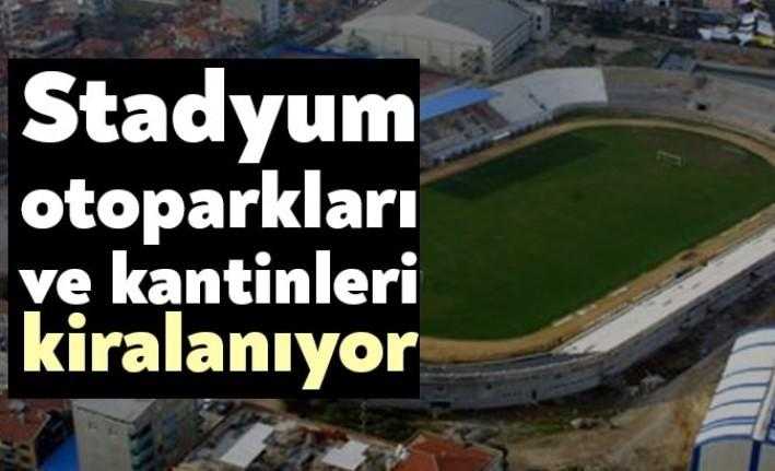 Gençlik ve Spor İl Müdürlüğü'ne ait büfeler ve otopark kiraya