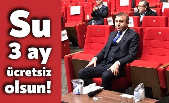 CHP Grubu İSU Genel Kurulu’nda su ücretlerinin 3 ay alınmamasını