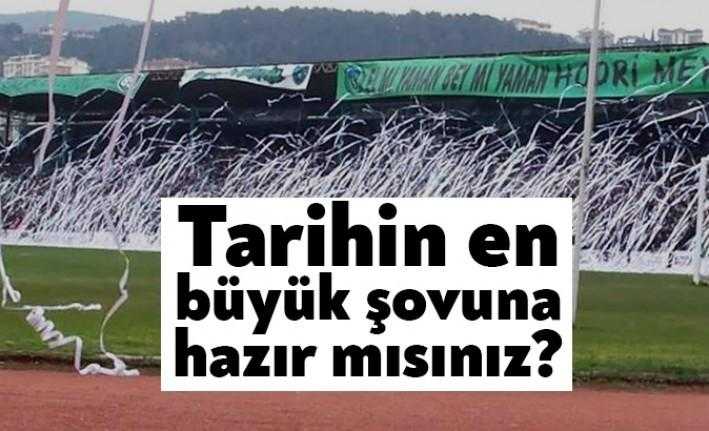 Kocaelispor taraftar grubu Hodri Meydan, tarihin en büyük konfeti şovuna