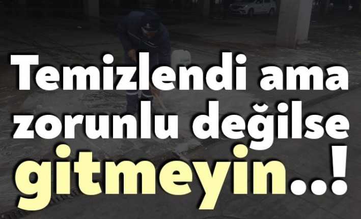 İzmit Belediyesi Doğu Kışla Pazar Alanını dezenfekte etti. Yarın Perşembe