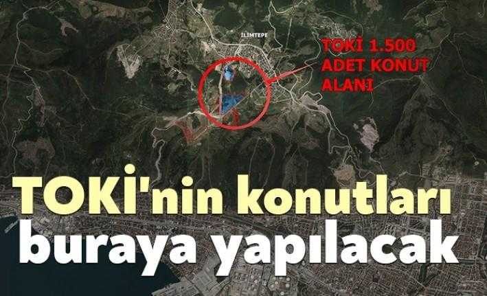 TOKİ'nin Körfez'de yapacağı bin 500 konutluk projenin yeri Körfez Belediye