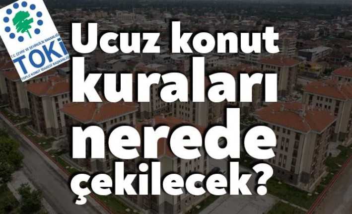 TOKİ’nin Kocaeli’de yapacağı 3 bin konut için kura çekim yerleri