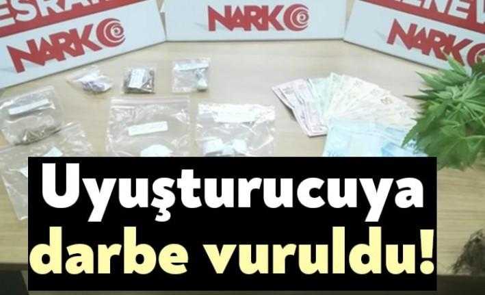Kocaeli İl Emniyet Müdürlüğü ve İl Jandarma Komutanlığı'nın operasyonlarıyla uyuşturucu