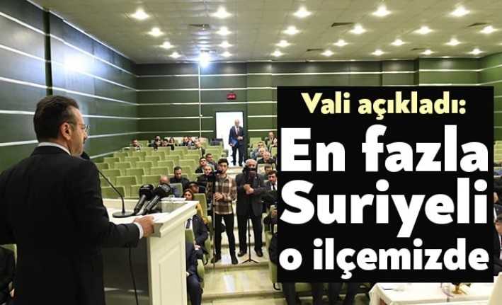 Vali Hüseyin Aksoy, ilimizde en çok Suriyeli'nin Gebze ilçesinde yer